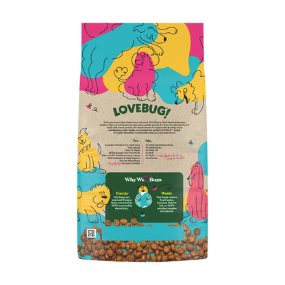 Lovebug Dry Insect Protein Adult Dog Food 1kg by LOVEBUG! at The British Vault