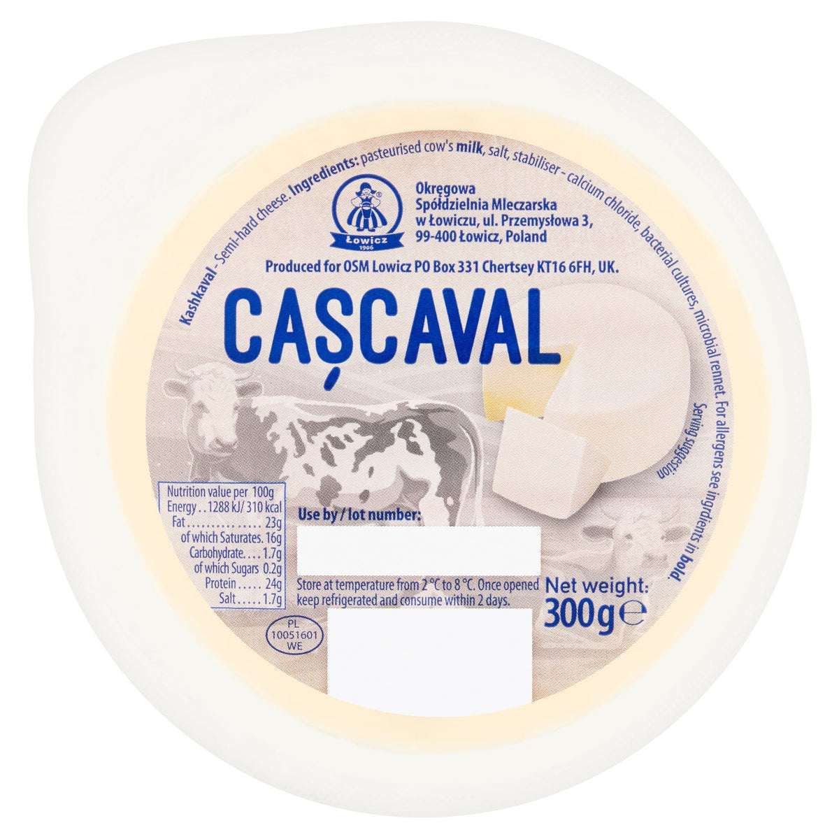Lowicz Kashkaval Cheese 300g by ?OWICZ