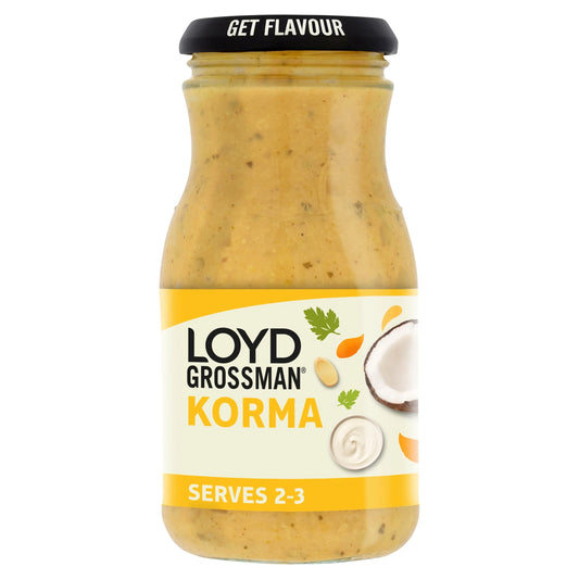 Korma Indian Curry Sauce 350g by LOYD GROSSMAN