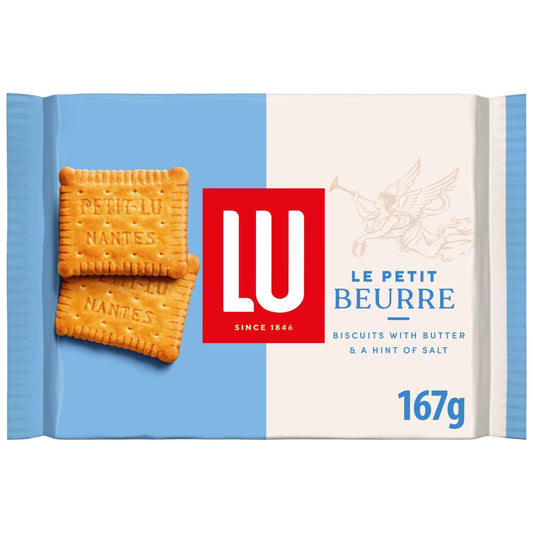 Le Petit Beurre Salted Butter Biscuits 167g by LU