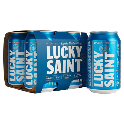 Alcohol Free Lager 4x330ml by LUCKY SAINT
