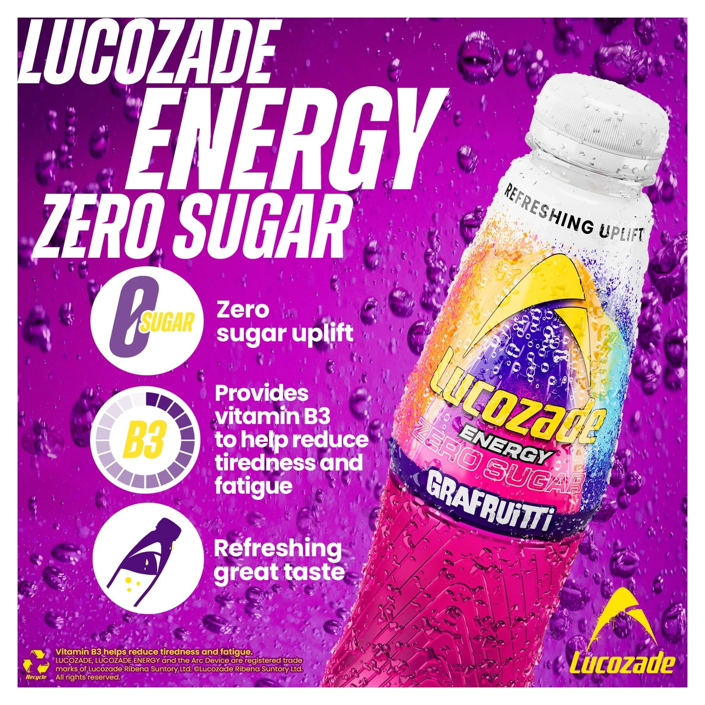 Energy Drink Grafruitti 500ml by Lucozade