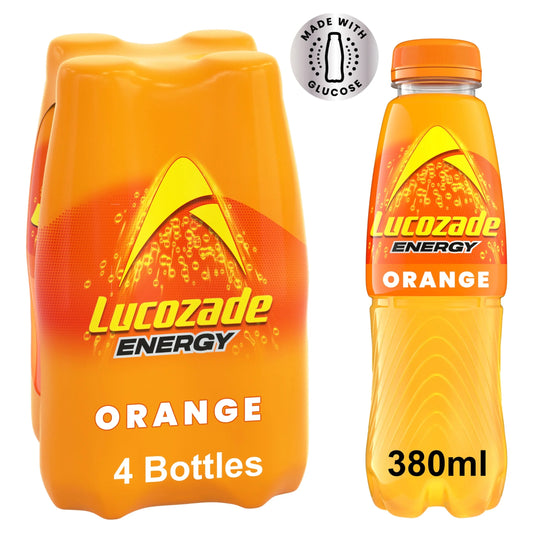 Energy Drink Orange 4 X 380ml by Lucozade