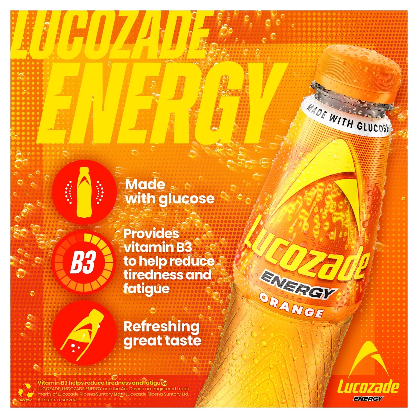 Energy Drink Orange 900ml by Lucozade
