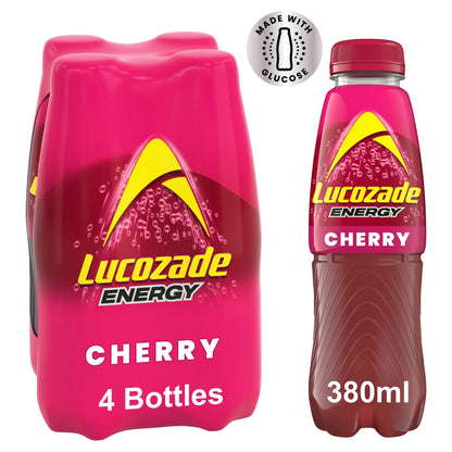 Energy Drink Wild Cherry 4 X 380ml by Lucozade