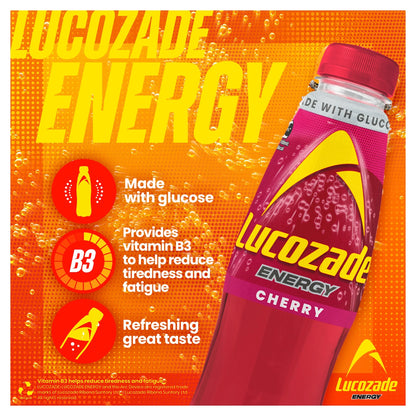 Energy Drink Wild Cherry 4 X 380ml by Lucozade