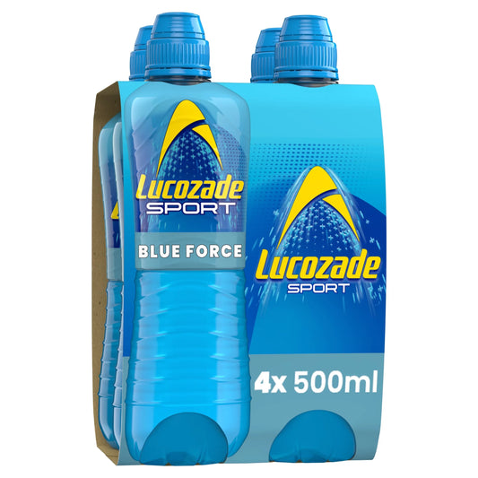 Sport Drink Blue Force 4x500ml by Lucozade