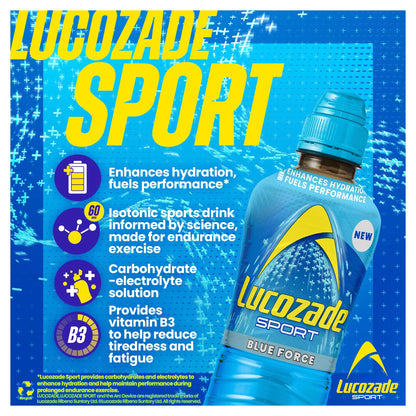 Sport Drink Blue Force 4x500ml by Lucozade