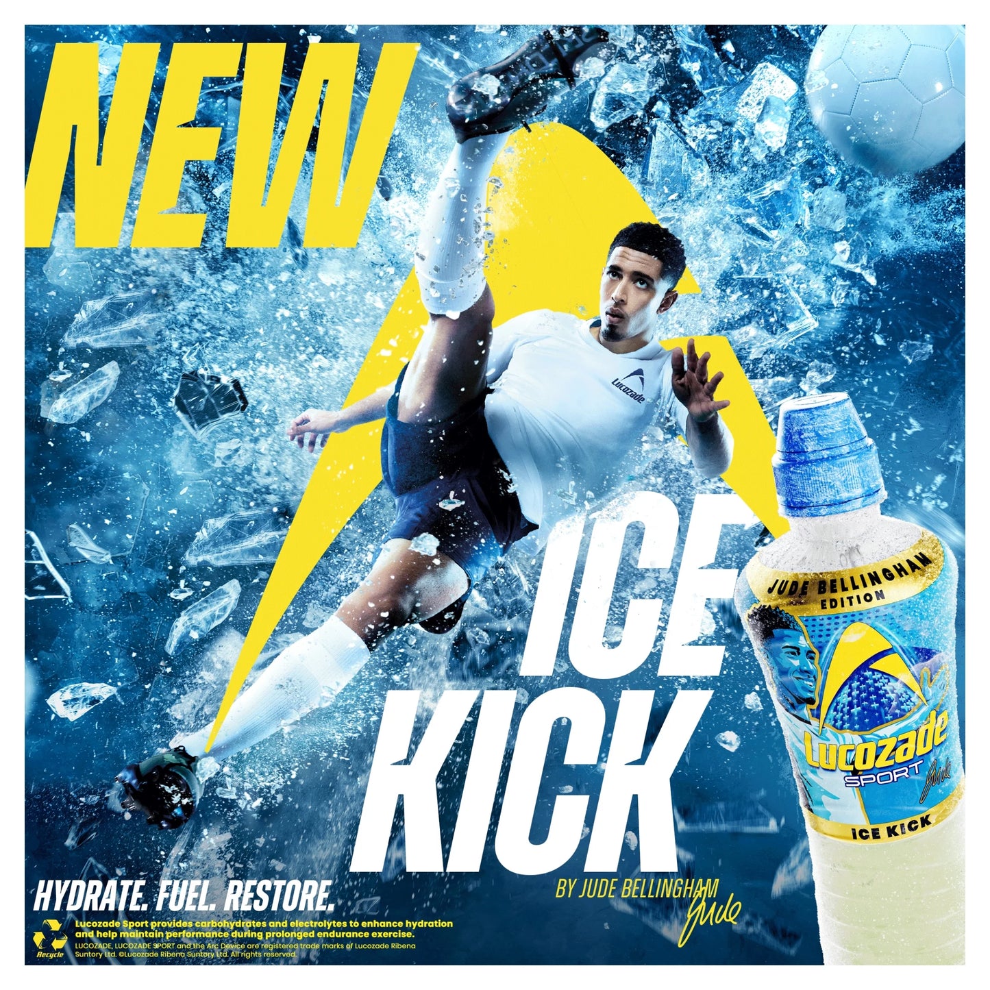 Sport Drink Ice Kick 4x500ml by Lucozade