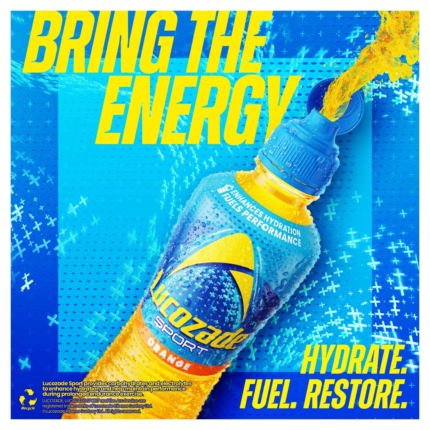Sport Drink Orange 4 X 500ml by Lucozade