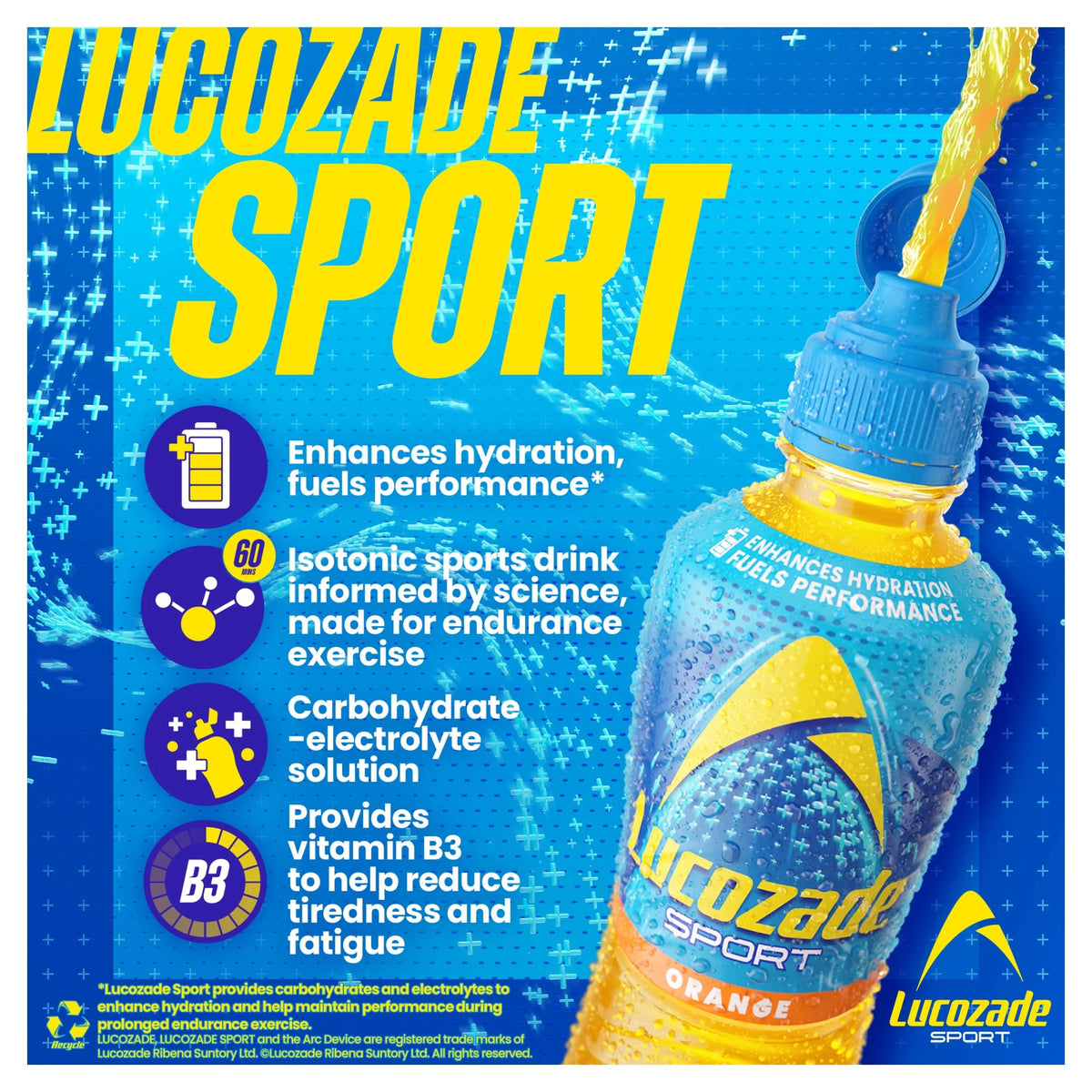 Sport Drink Orange 900ml by Lucozade
