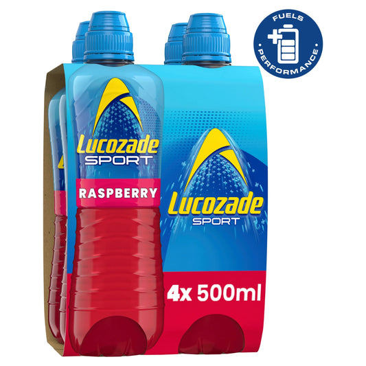 Sport Drink Raspberry 4 X 500ml by Lucozade
