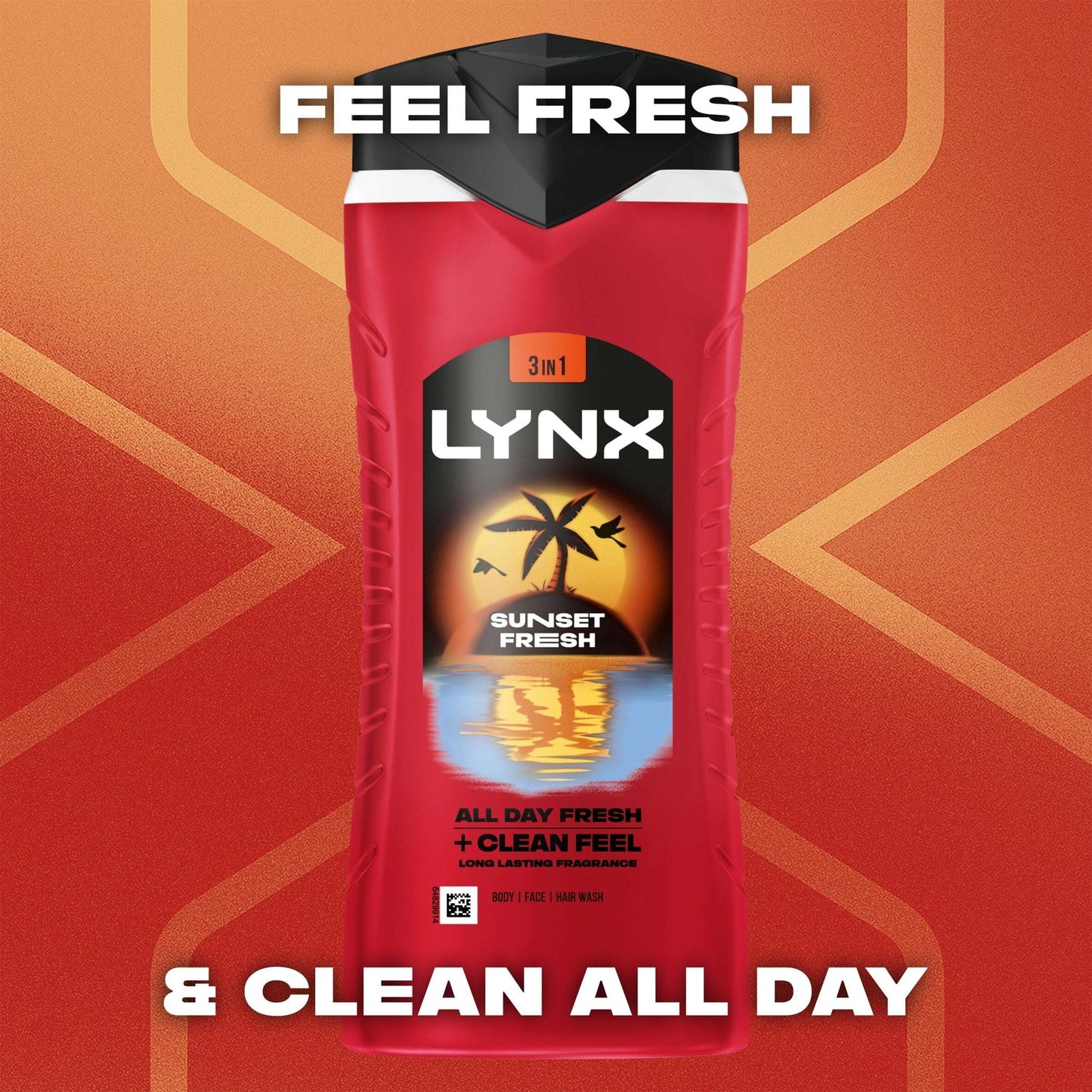3 In 1 Bodywash Shower Gel Sunset Fresh by LYNX