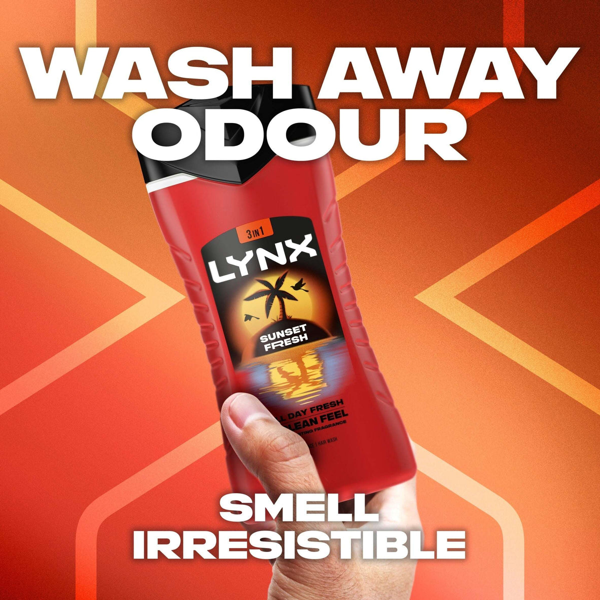 3 In 1 Bodywash Shower Gel Sunset Fresh by LYNX