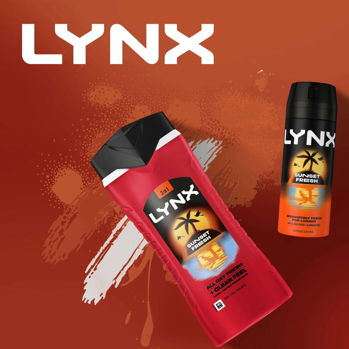3 In 1 Bodywash Shower Gel Sunset Fresh by LYNX