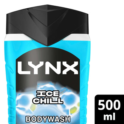 Ice Chill Xxl Bodywash Shower Gel 500ml by LYNX