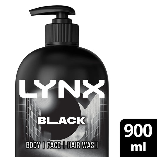 Men Black Body Wash Shower Gel 900ml by LYNX