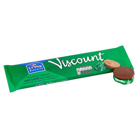 Biscuits Viscount Mint Creams 7 Pack 98g by LYONS
