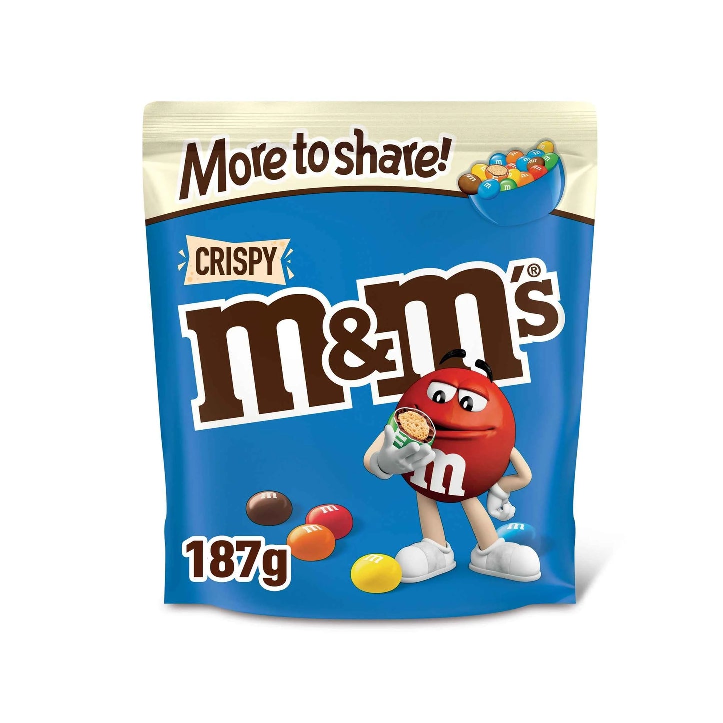 Crispy Milk Chocolate Pouch Bag 187g by M&M'S