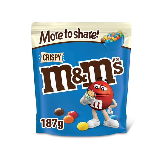 Crispy Milk Chocolate Pouch Bag 187g by M&M'S