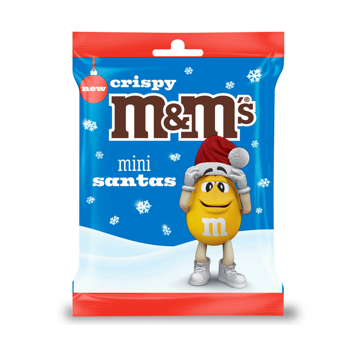 Mini Milk Chocolate Crispy Santa Bag 55g by M&M'S at The British Vault