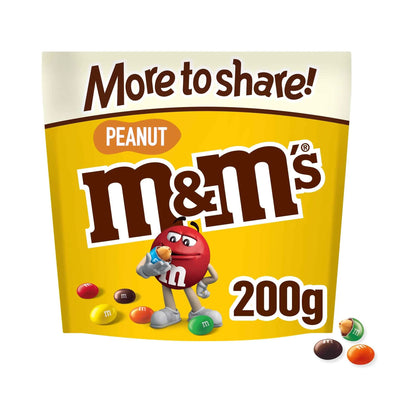 Peanut Milk Chocolate Pouch Bag 200g by M&M'S
