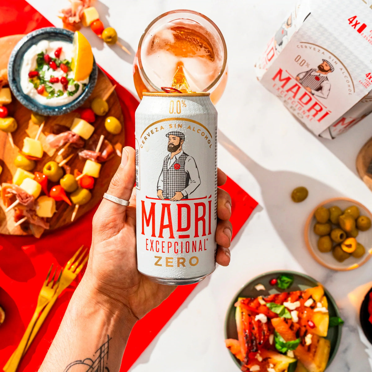 Zero Alcohol Free Beer by Madri Excepcional at The British Vault