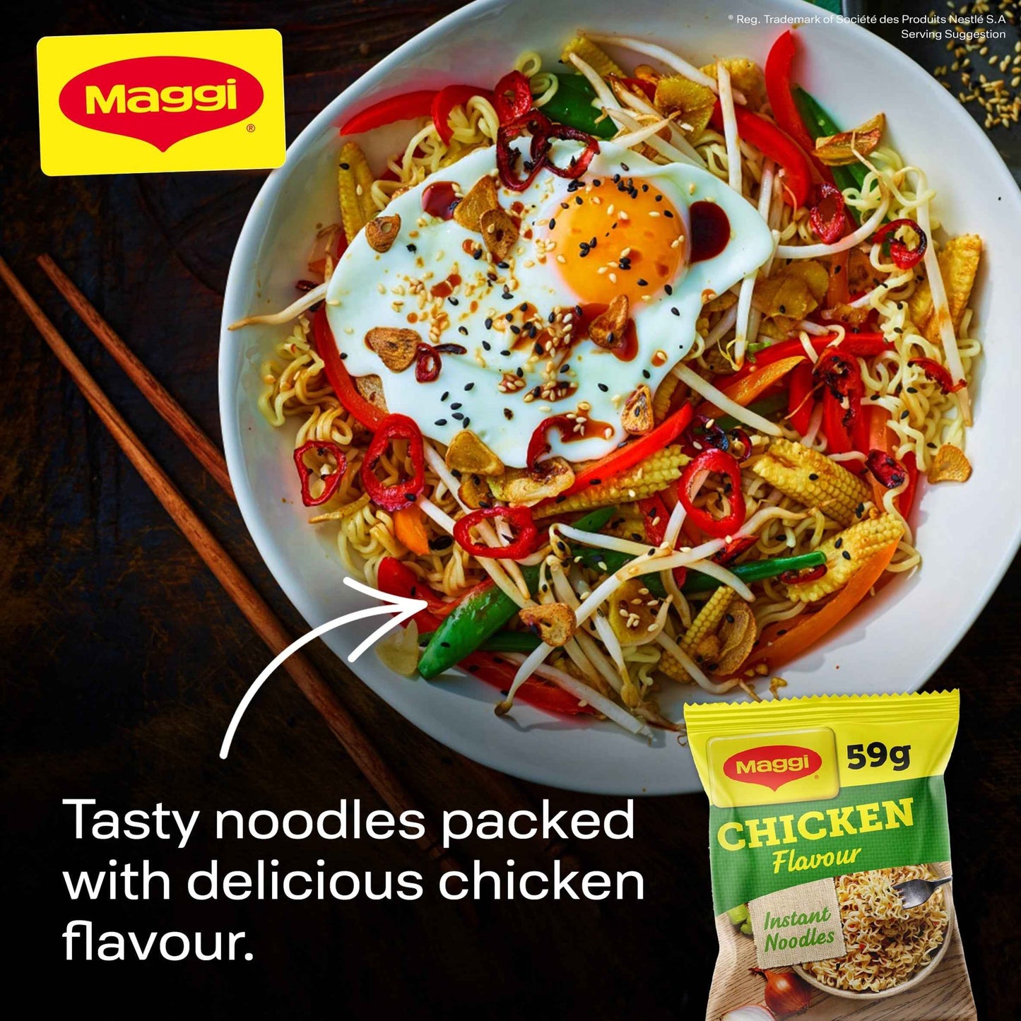 3 Minute Instant Noodles Chicken by Maggi
