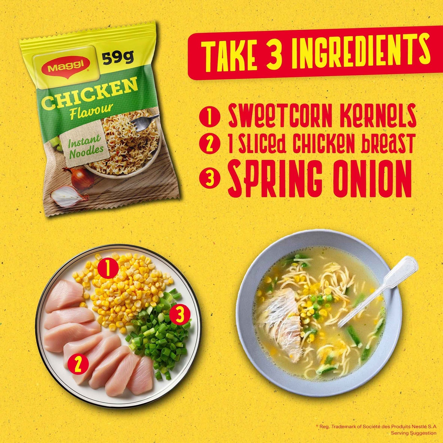 3 Minute Instant Noodles Chicken by Maggi