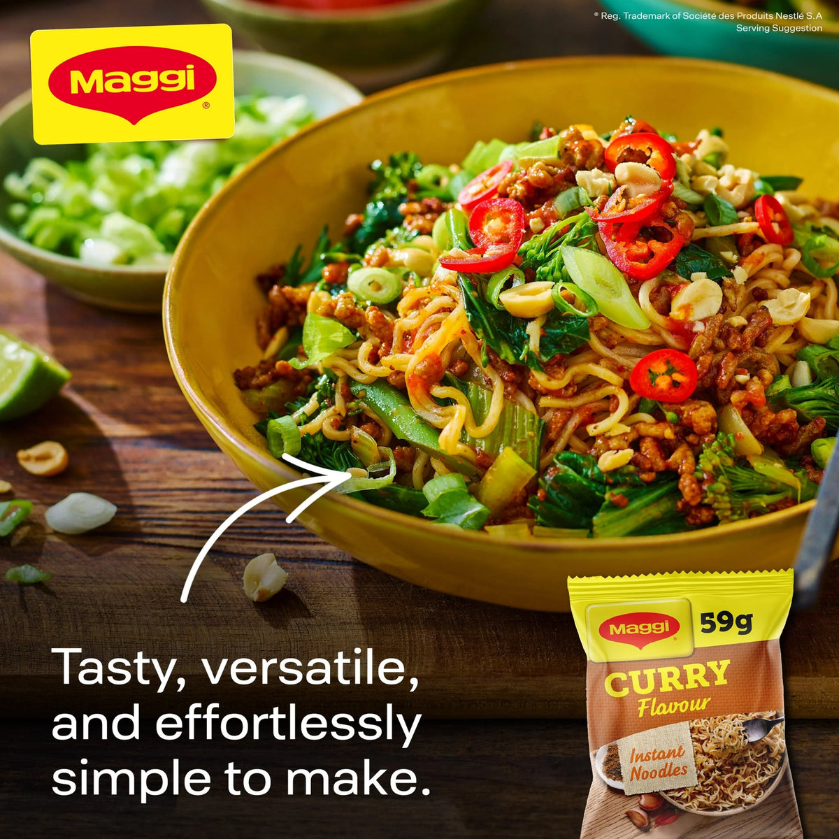 3 Minute Instant Noodles Curry Flavour by Maggi
