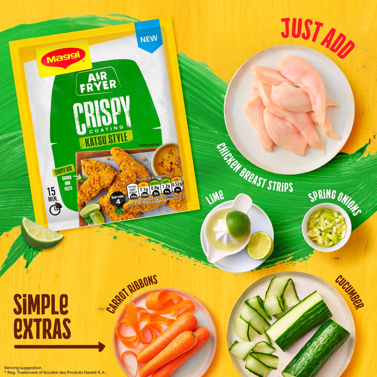 Air Fryer Crispy Katsu Seasoning Mix 70g by Maggi