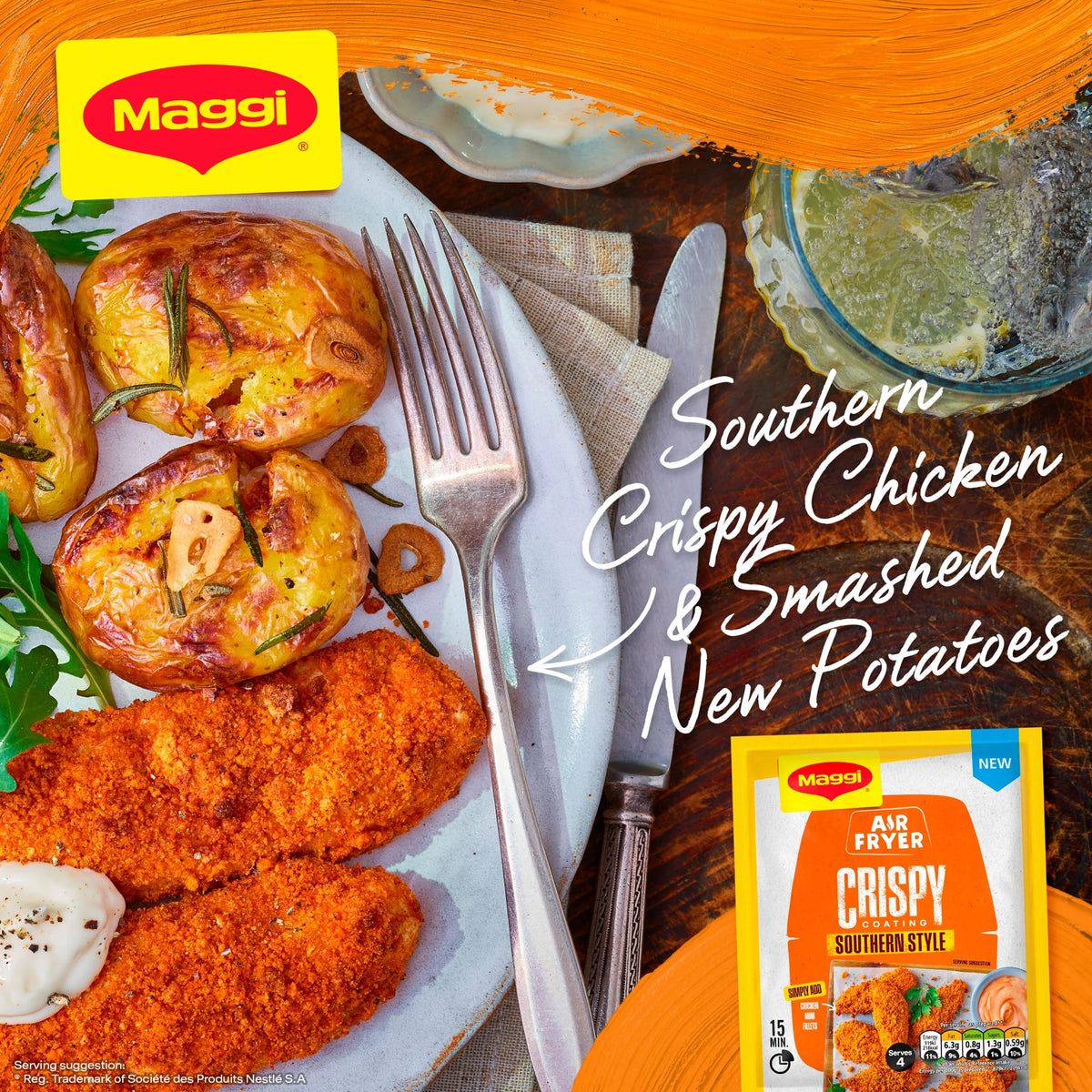 Air Fryer Crispy Southern Seasoning Mix by Maggi