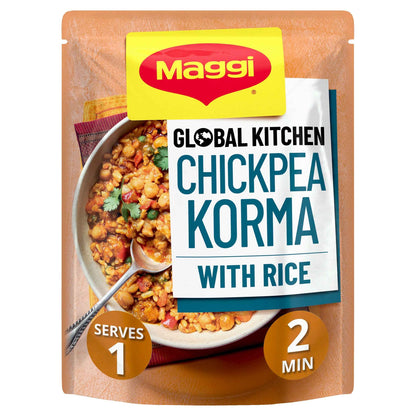 Global Kitchen Chickpea Korma With Rice Ready Meal 260g by Maggi