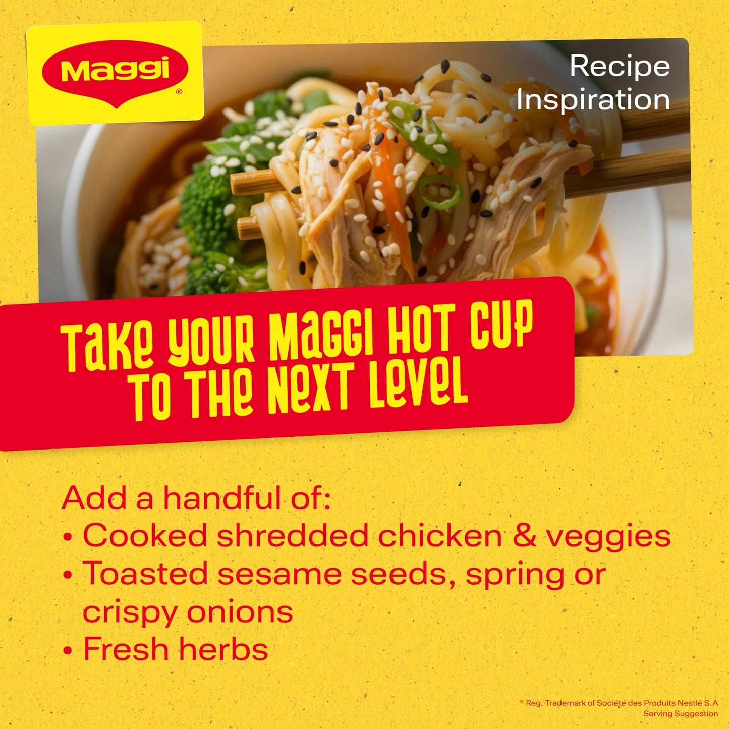 Hot Cup Noodles - Curry Flavour 59.2g by Maggi