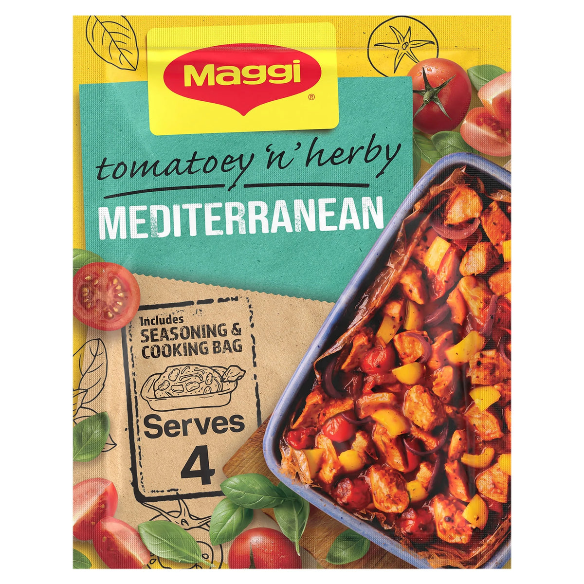 Mediterranean Chicken Seasoning & Cooking Bag 37g by Maggi