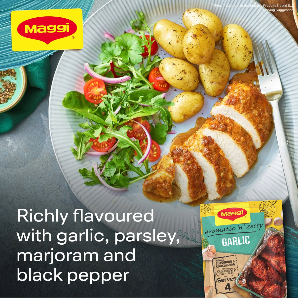 So Juicy Garlic Recipe Mix 30g by Maggi