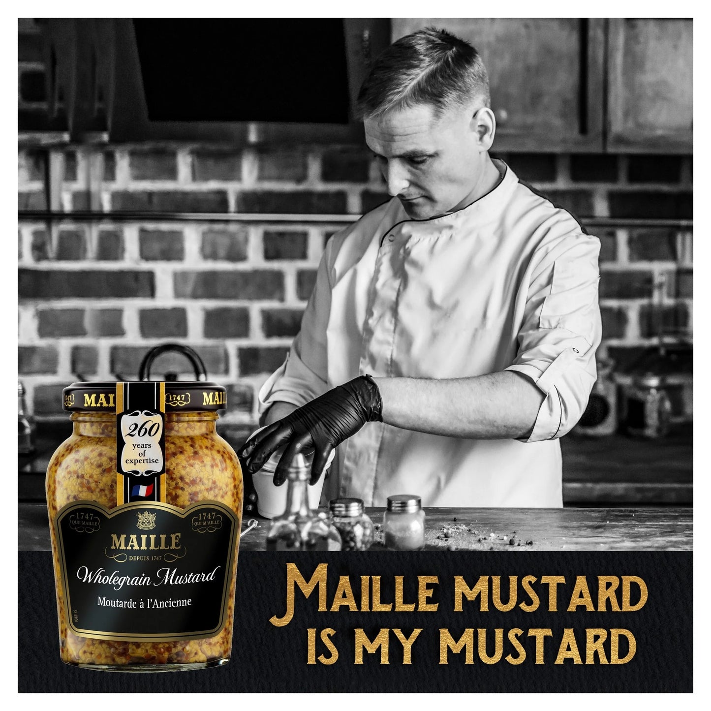 Wholegrain Mustard 210g by MAILLE