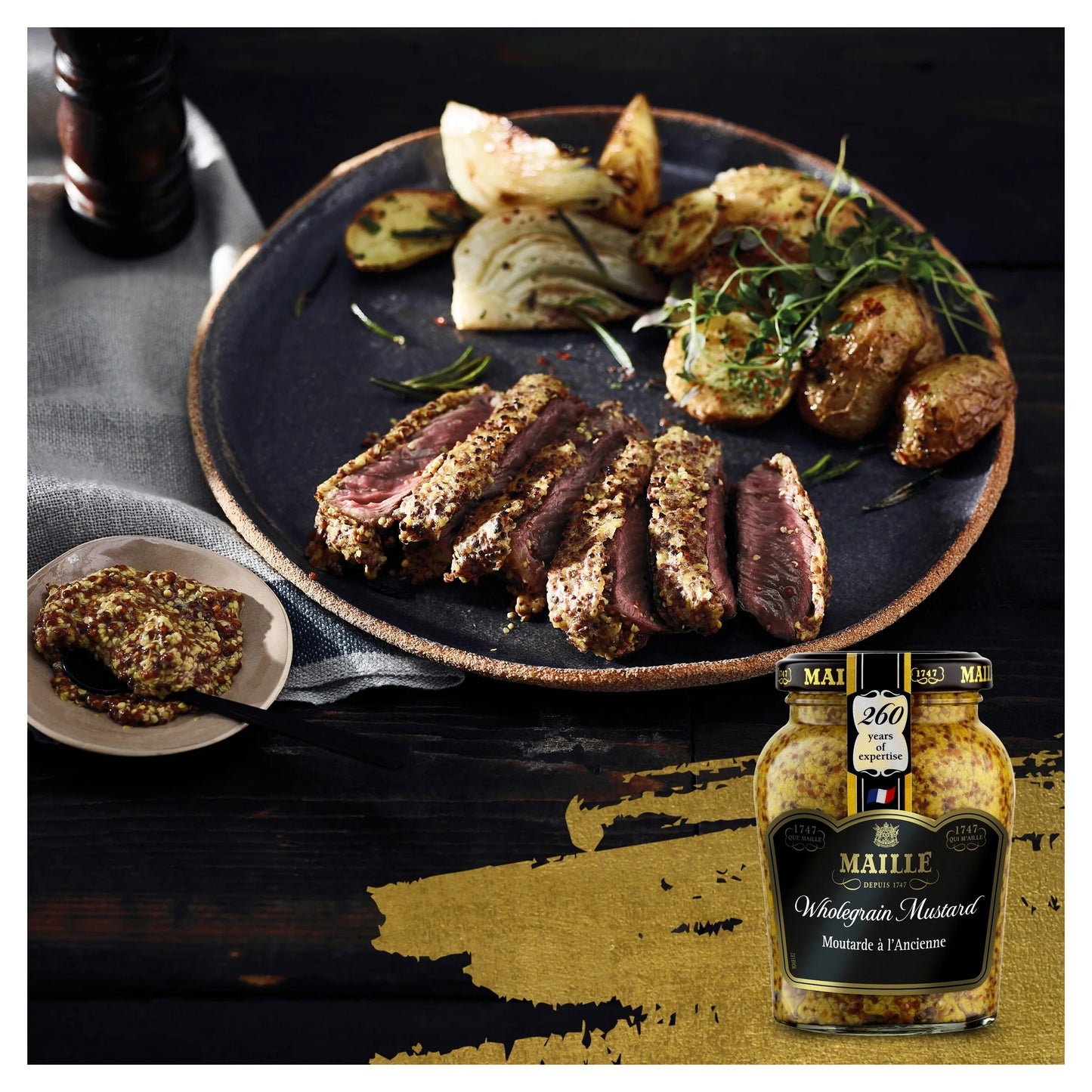 Wholegrain Mustard 210g by MAILLE