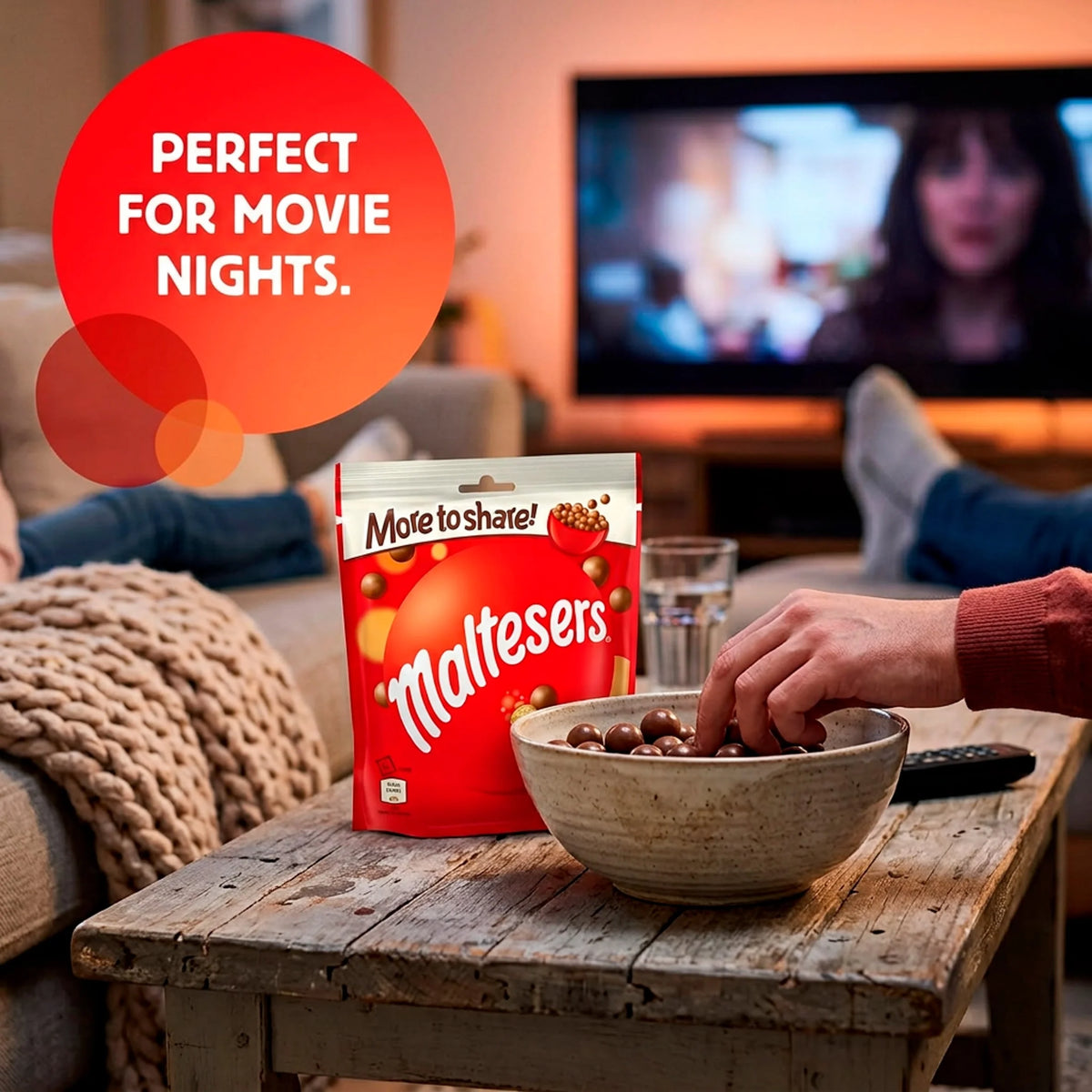 Milk Chocolate Pouch Bag 158g by maltesers at The British Vault
