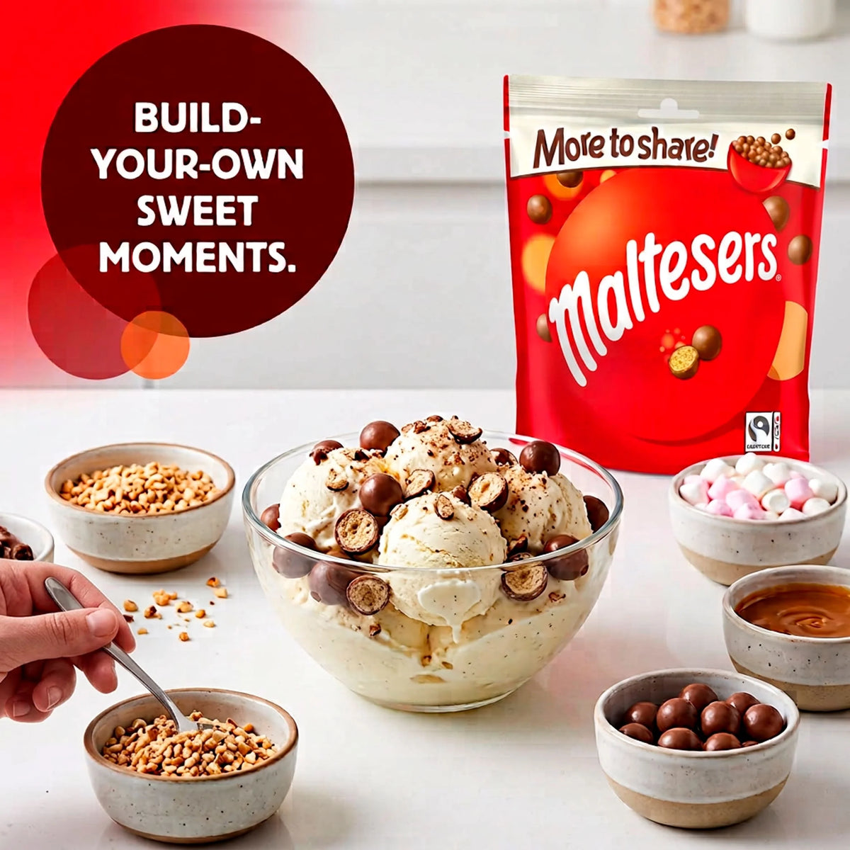 Milk Chocolate Pouch Bag 158g by maltesers at The British Vault