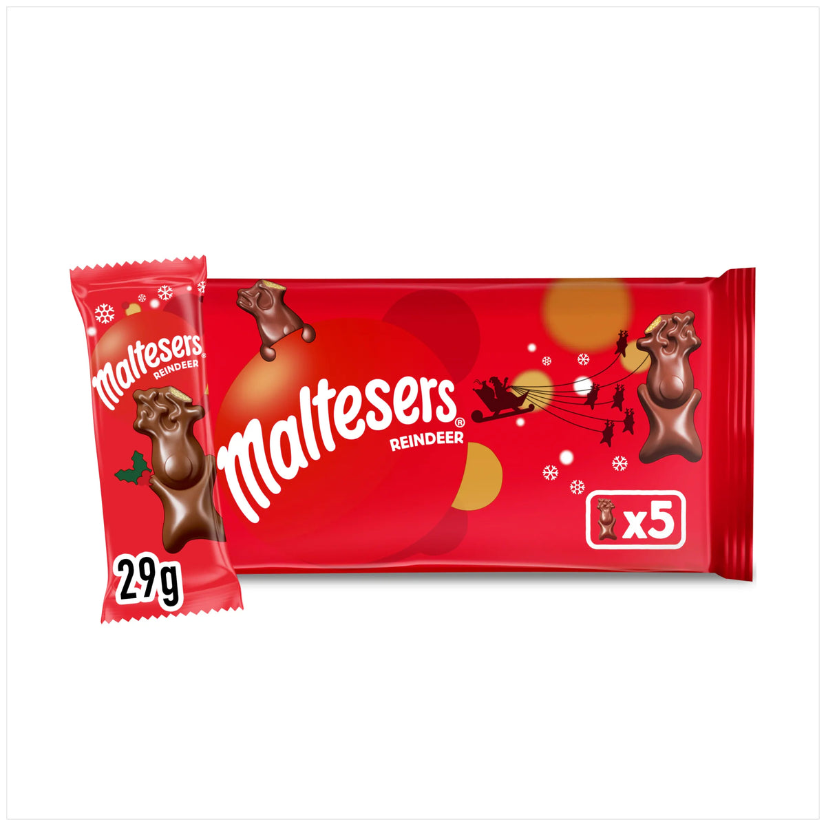 Reindeer Milk Chocolate 5x29g by maltesers at The British Vault