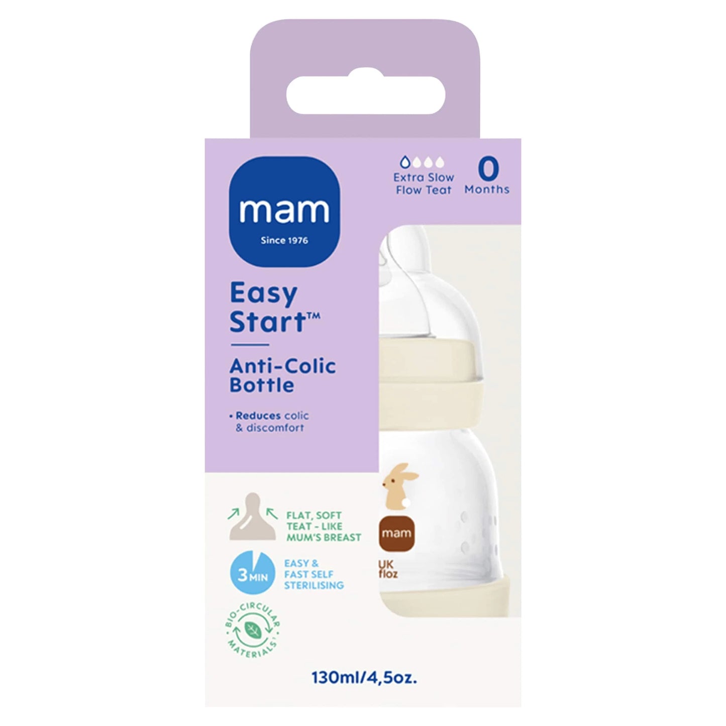 Easy Start Anti-colic Bottle 130ml 1 Pack by MAM