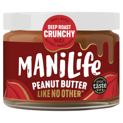 Deep Roast Crunchy Peanut Butter 275g by Manilife