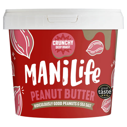 Deep Roast Crunchy Peanut Butter 900g by Manilife