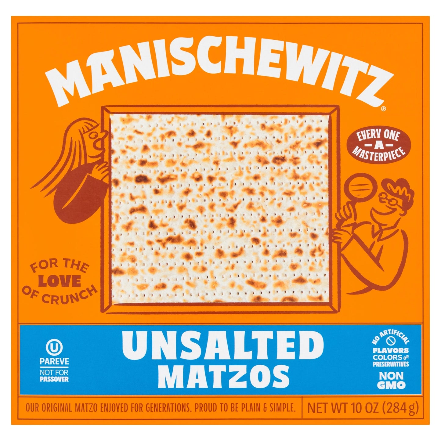Unsalted Matzos 284g by MANISCHEWITZ