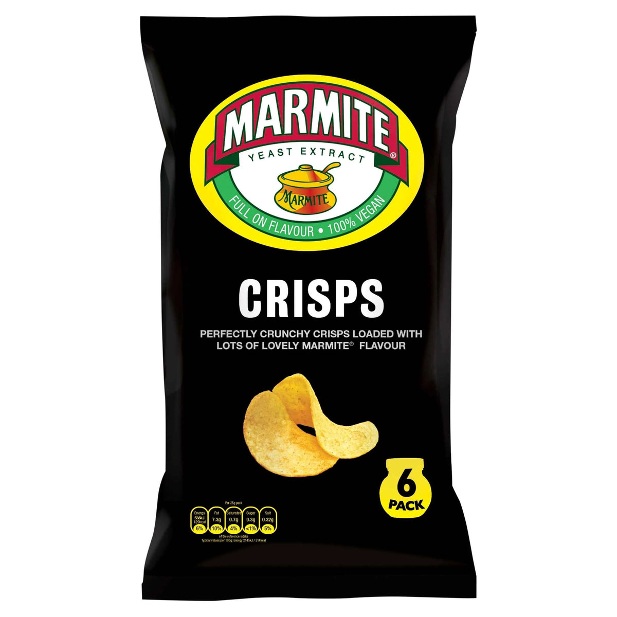 Potato Crisps 6 X 25g by MARMITE