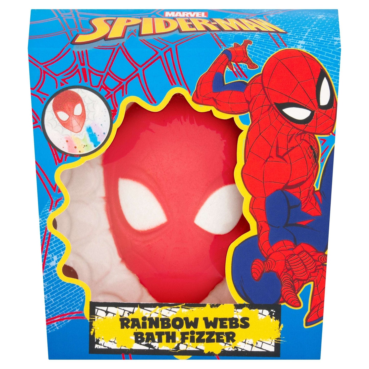 Spiderman Rainbow Webs Bath Fizzer 150g by MARVEL