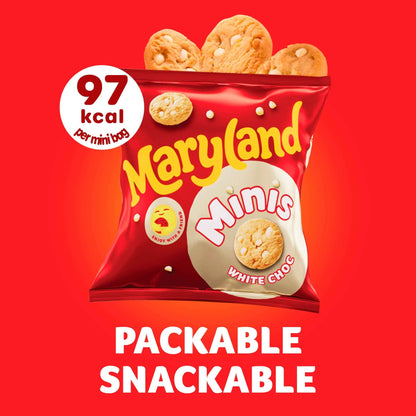 6 Mini White Choc Cookie Bags 118.8g by MARYLAND