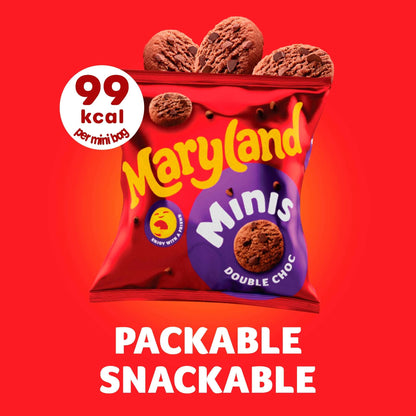 Minis Double Chocolate Chip Cookies Mini Bags Multipack, 6 by MARYLAND