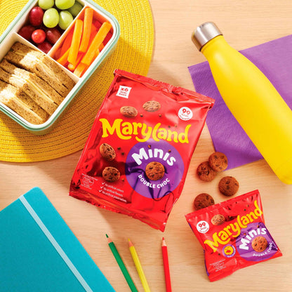 Minis Double Chocolate Chip Cookies Mini Bags Multipack, 6 by MARYLAND